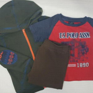 𝅺5/$30 BUNDLE JOE FRESH Jacket Hoodie +NWT T shirt + Fleece Pants